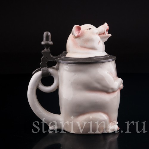 Кружка Поросенок, 0.3 л, Von Schierholz, Германия, 1900 гг