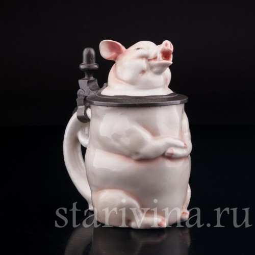 Кружка Поросенок, 0.3 л, Von Schierholz, Германия, 1900 гг