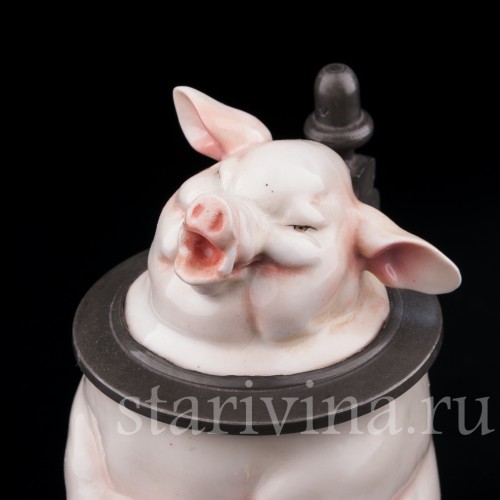 Кружка Поросенок, 0.3 л, Von Schierholz, Германия, 1900 гг