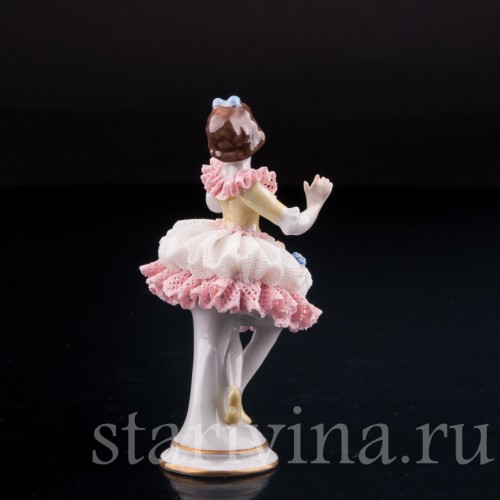 Девочка, кружевная, миниатюра, Volkstedt, Германия, вт. пол. 20 в