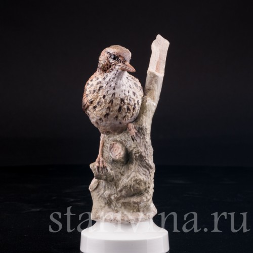 Фарфорвая статуэтка птицы Певчий дрозд, Англия, вт. пол. 20 в.
