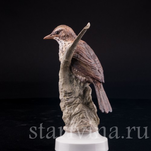 Фарфорвая статуэтка птицы Певчий дрозд, Англия, вт. пол. 20 в.