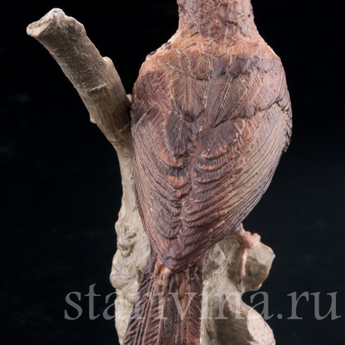 Фарфорвая статуэтка птицы Певчий дрозд, Англия, вт. пол. 20 в.