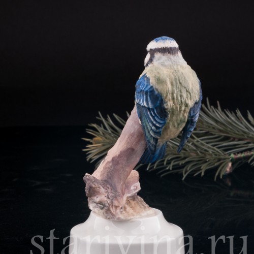 Статуэтка птицы из фарфора Лазоревка, Англия, вт. пол. 20 в.