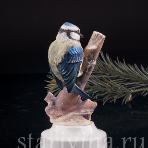 Статуэтка птицы из фарфора Лазоревка, Англия, вт. пол. 20 в.