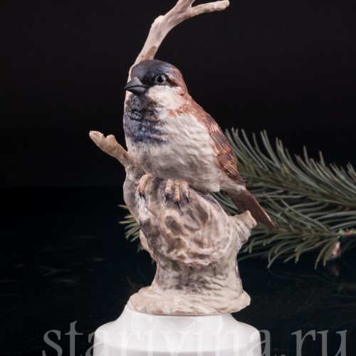 Статуэтка птицы из фарфора Воробей, Англия, вт. пол. 20 в.