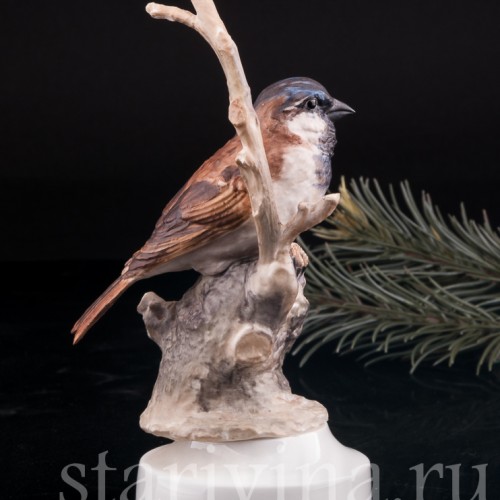 Статуэтка птицы из фарфора Воробей, Англия, вт. пол. 20 в.