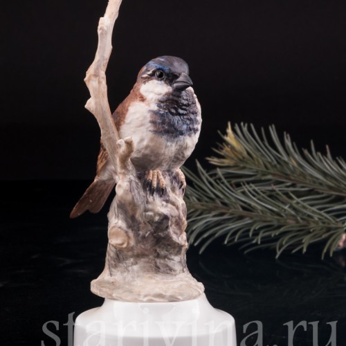 Статуэтка птицы из фарфора Воробей, Англия, вт. пол. 20 в.