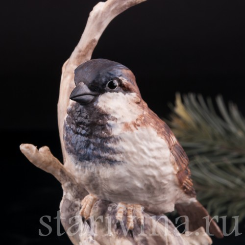 Статуэтка птицы из фарфора Воробей, Англия, вт. пол. 20 в.