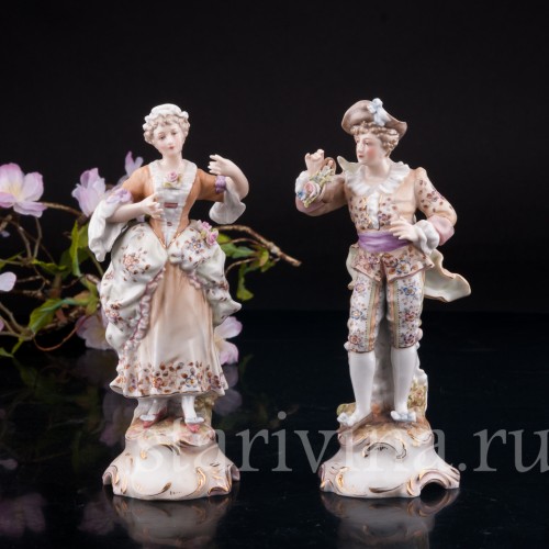 Романтическая пара, Volkstedt, Германия, нач. 20 в