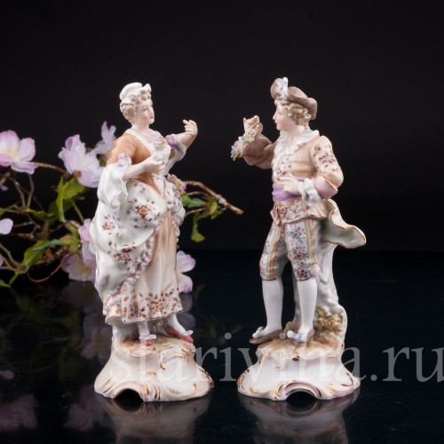 Романтическая пара, Volkstedt, Германия, нач. 20 в