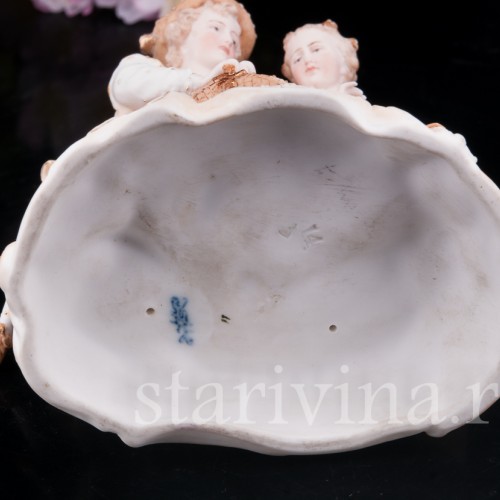 Старинная фигурка из фарфора Пара влюбленных, Volkstedt, Германия, кон. 19 в.