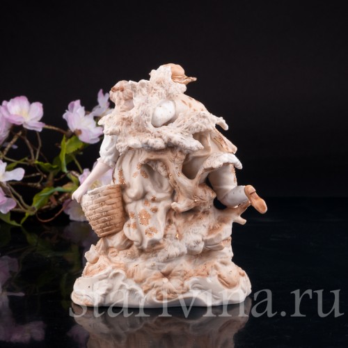 Старинная фигурка из фарфора Пара влюбленных, Volkstedt, Германия, кон. 19 в.