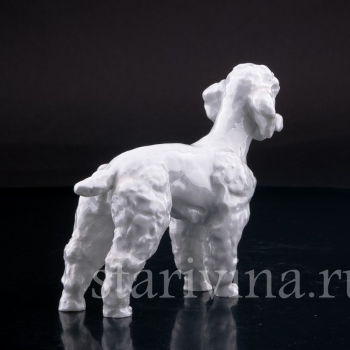 Фигурка собаки из фарфора Пудель, Meissen, Германия, 1964 г.