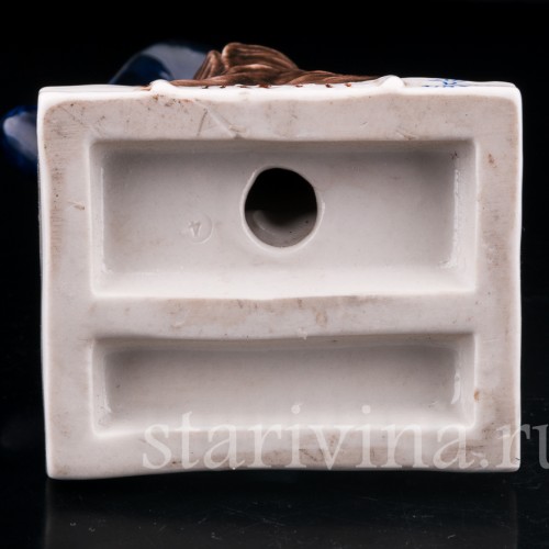 Фигурка солдата из фарфора Американский кавалерист, Bruno Merli, Италия, сер. 20 в.