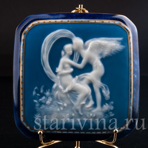 Фарфоровая Шкатулка Амур и Психея, Limoges, Франция, кон. 19 в.