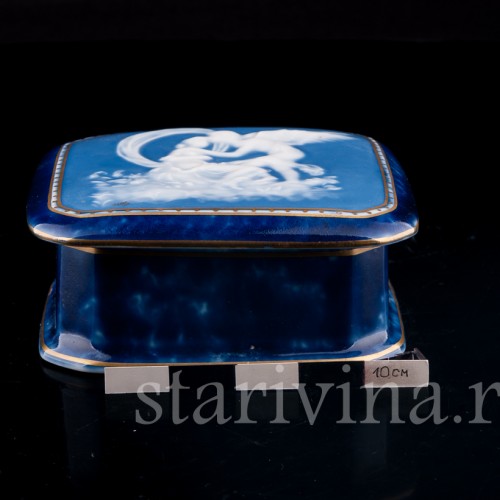 Фарфоровая Шкатулка Амур и Психея, Limoges, Франция, кон. 19 в.