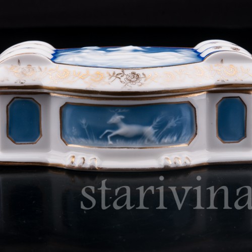 Фарфоровая Шкатулка Диана, Limoges, Франция, кон. 19 - нач. 20 вв.