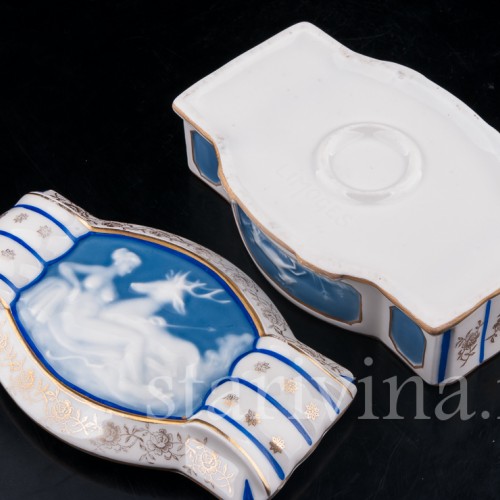 Фарфоровая Шкатулка Диана, Limoges, Франция, кон. 19 - нач. 20 вв.