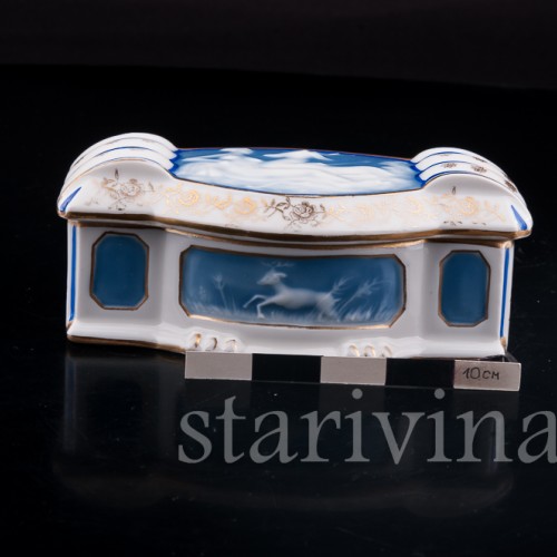 Фарфоровая Шкатулка Диана, Limoges, Франция, кон. 19 - нач. 20 вв.