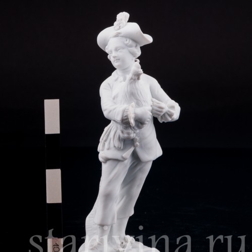 Фигурка из фарфора Мальчик с петухом, Meissen, Германия, 19 в.