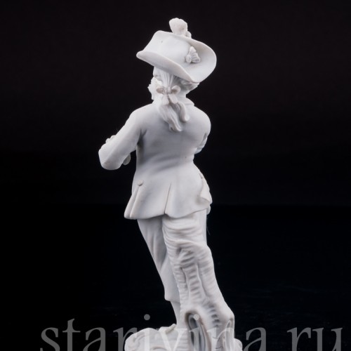 Фигурка из фарфора Мальчик с петухом, Meissen, Германия, 19 в.