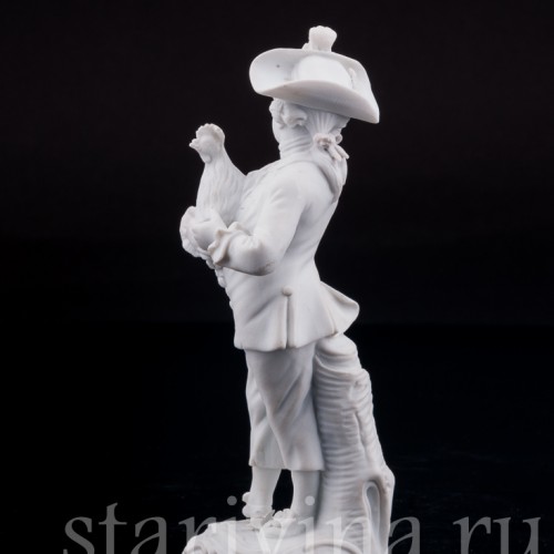 Фигурка из фарфора Мальчик с петухом, Meissen, Германия, 19 в.