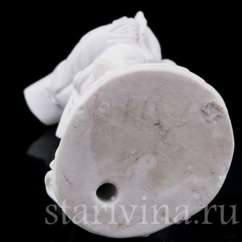 Фигурка из фарфора Мальчик с петухом, Meissen, Германия, 19 в.