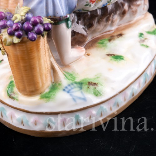 Аллегория осени, дети с козликом, Дрезден, Германия, кон. 19 в