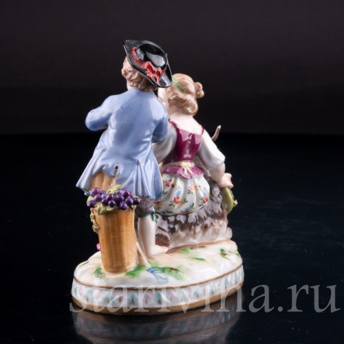 Аллегория осени, дети с козликом, Дрезден, Германия, кон. 19 в