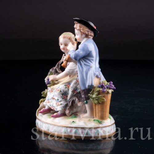 Аллегория осени, дети с козликом, Дрезден, Германия, кон. 19 в