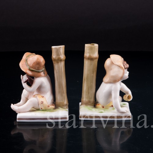 Статуэтка детей из фарфора Два путти, Ernst Bohne Sohne, Германия, нач. 20 в.