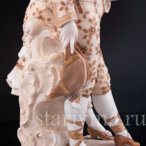 Антикварная статуэтка из фарфора Пара в испанских костюмах, Volkstedt, Германия, кон. 19 в.