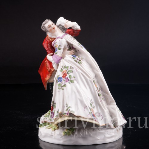 Фарфорвая статуэтка Страстный поцелуй, пара, Volkstedt, Германия, нач. 20 в.