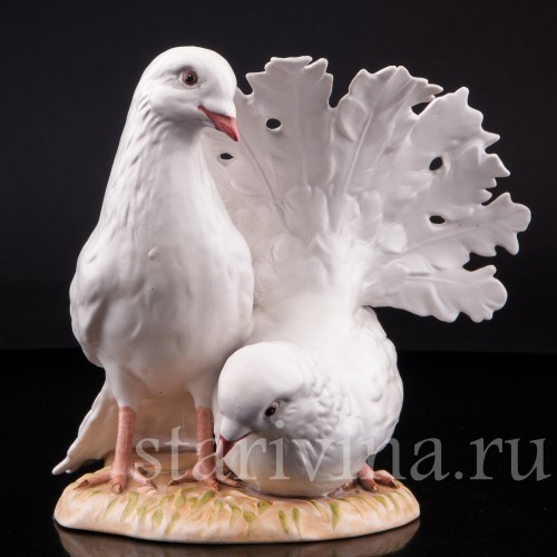 Фигурка птиц из фарфора Голуби, Goebel, Германия, до 1990 г.