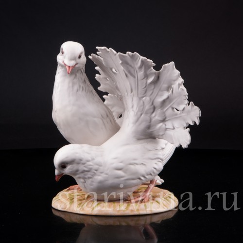 Фигурка птиц из фарфора Голуби, Goebel, Германия, до 1990 г.