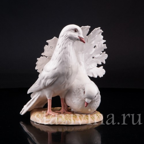 Фигурка птиц из фарфора Голуби, Goebel, Германия, до 1990 г.
