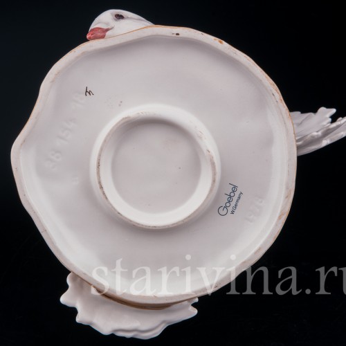 Фигурка птиц из фарфора Голуби, Goebel, Германия, до 1990 г.