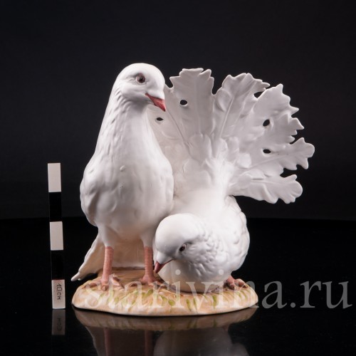 Фигурка птиц из фарфора Голуби, Goebel, Германия, до 1990 г.