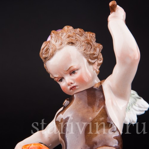 Фарфорвая статуэтка Амур, кующий сердце, Meissen, Германия, кон. 19 - нач. 20 вв.