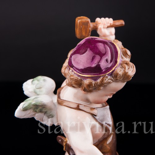 Фарфорвая статуэтка Амур, кующий сердце, Meissen, Германия, кон. 19 - нач. 20 вв.
