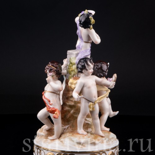 Фарфорвая композиция Аллегория пяти чувств, Volkstedt, Германия, вт. пол. 20 в.