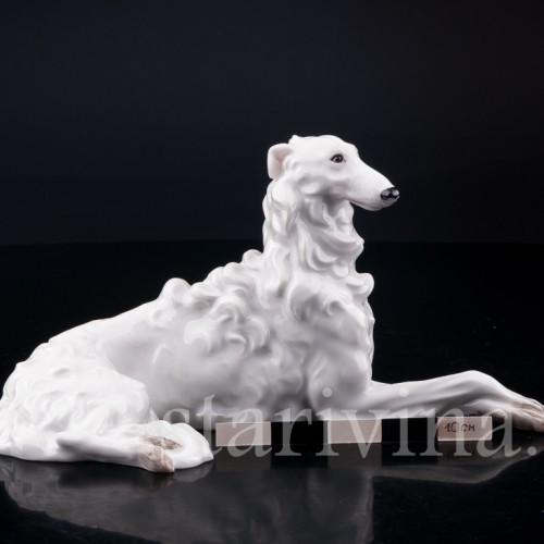 Лежащая борзая, Augarten, Австрия, сер. 20 в