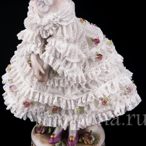 Вера Фокина в балете Карнавал, кружевная, Volkstedt, Германия, до 1935 г