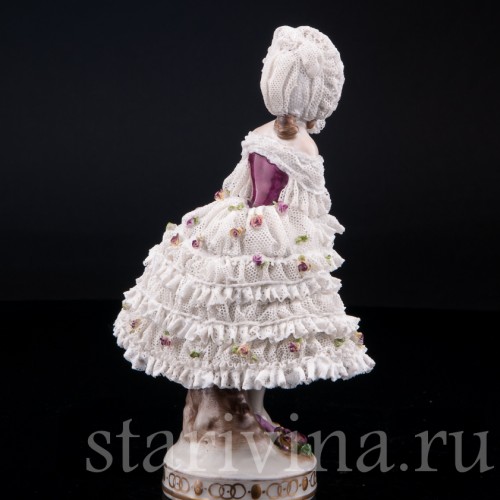 Вера Фокина в балете Карнавал, кружевная, Volkstedt, Германия, до 1935 г