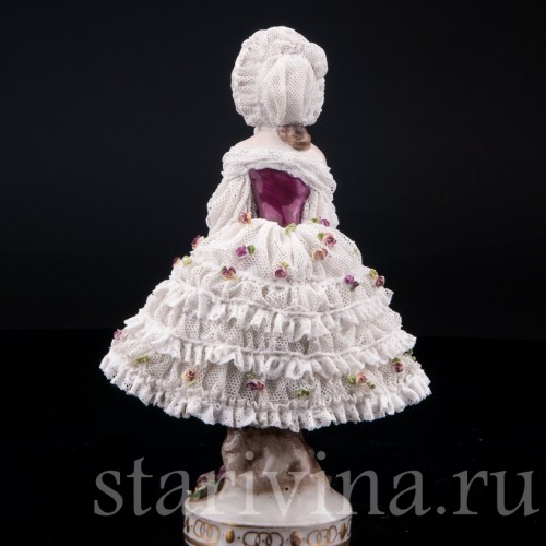 Вера Фокина в балете Карнавал, кружевная, Volkstedt, Германия, до 1935 г