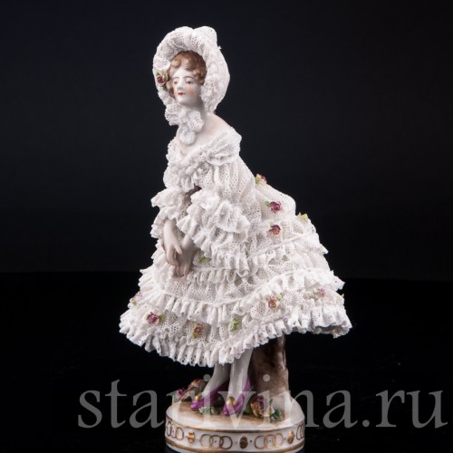 Вера Фокина в балете Карнавал, кружевная, Volkstedt, Германия, до 1935 г