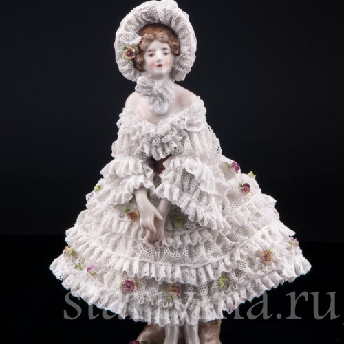 Вера Фокина в балете Карнавал, кружевная, Volkstedt, Германия, до 1935 г