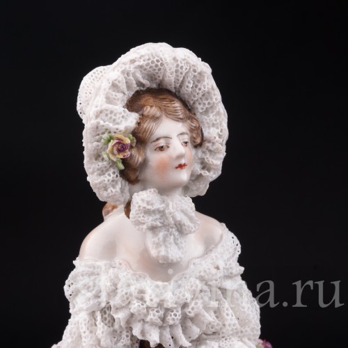 Вера Фокина в балете Карнавал, кружевная, Volkstedt, Германия, до 1935 г