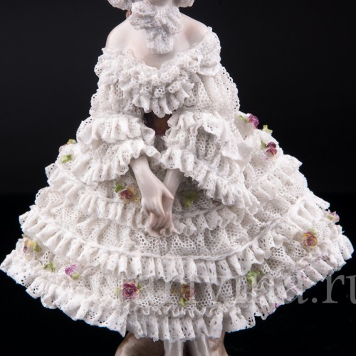 Вера Фокина в балете Карнавал, кружевная, Volkstedt, Германия, до 1935 г